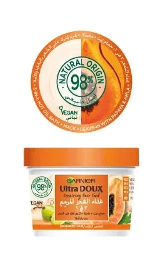 Garnier Ultra Doux Hair Food Papaya and Amla 390ml, image 2