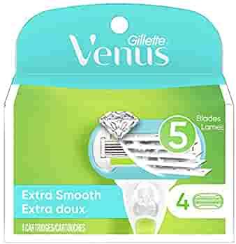 Gillette Venus Extra Smooth Razor Blades, 5 Pieces