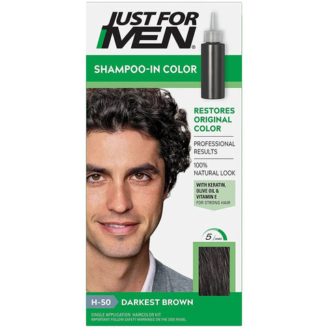 Just For Men H50 Darkest Brown Hair Color