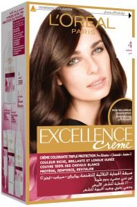 L'Oreal Excellence Creme Hair 4 Chestnut Brown - IZZAT DAOUK Lebanon