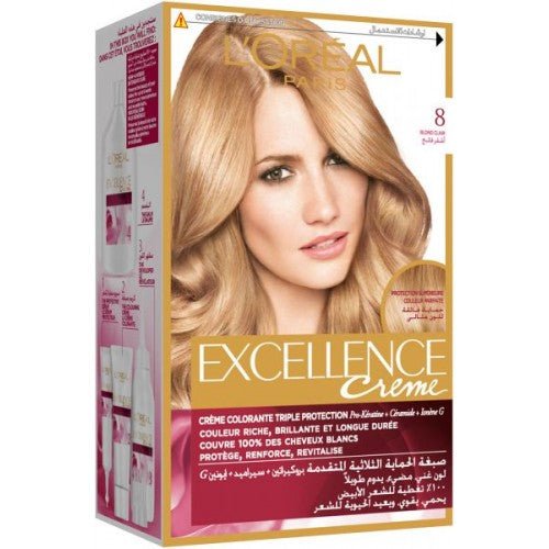 L'Oreal Excellence Creme Hair 8 Light Blonde - IZZAT DAOUK Lebanon