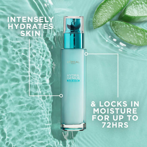L'Oreal Paris Hydra Genius Hyaluronic Acid and Aloe Liquid Moisturiser 70ml, image 2