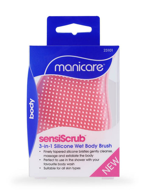 MANICARE 23101 SENSISCRUB 3IN1 SILICONE WET BODY BRUSH - IZZAT DAOUK Lebanon