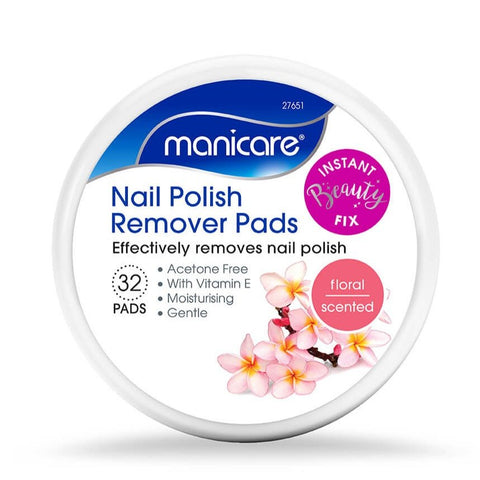 MANICARE NAIL POLISH REMOVER 32 PADS - FLORAL (27651) - IZZAT DAOUK Lebanon