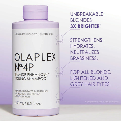 Olaplex No. 4P Blonde Enhancer Toning Shampoo 250ml, image 5