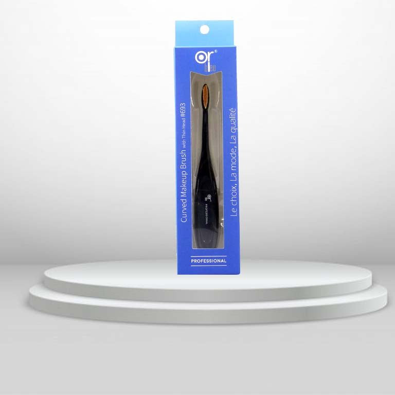 Or Bleu CT-693 Curved Makeup Brush with Thin Head - IZZAT DAOUK Lebanon