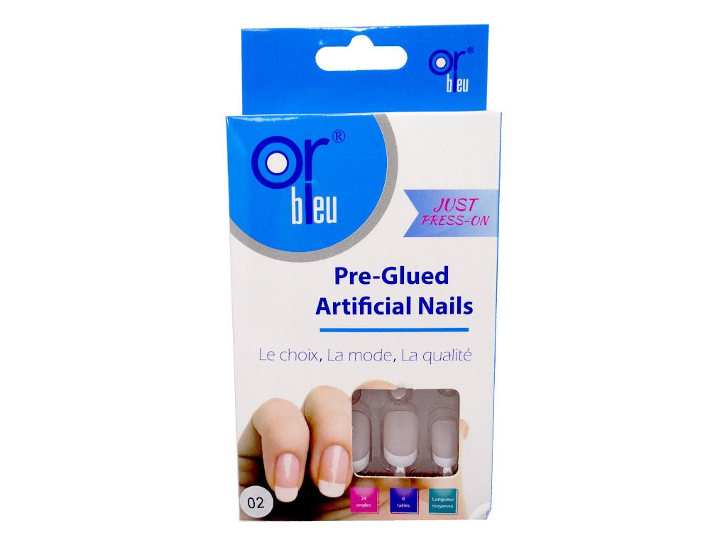 Or Bleu Ct-988-02 Pre-Glued Artificial Nails - IZZAT DAOUK Lebanon