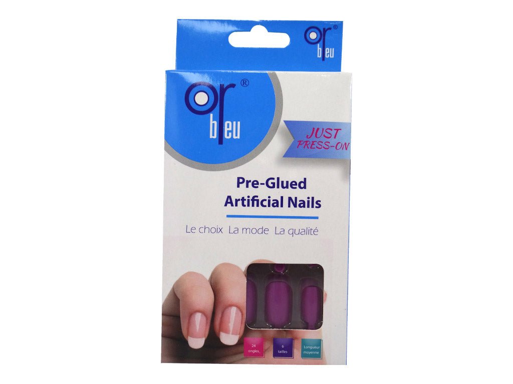 Or Bleu Ct-988-61 Pre-Glued Artificial Nails - IZZAT DAOUK Lebanon
