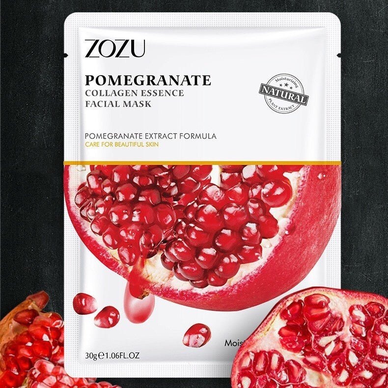 Perla Glam Zozu Pomegranate Collagen Essence Facial Mask - IZZAT DAOUK Lebanon