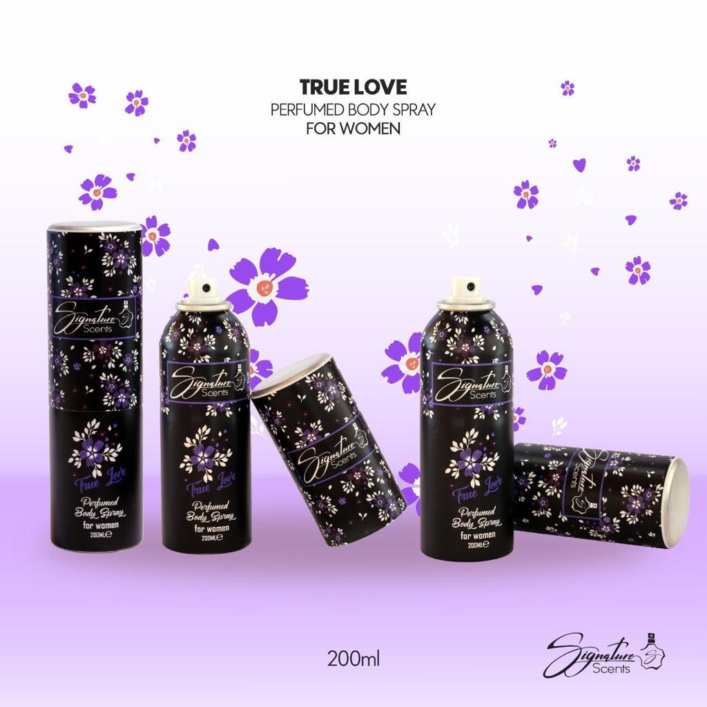 Signature Scents True Love Perfumed Body spray 200ml - IZZAT DAOUK Lebanon