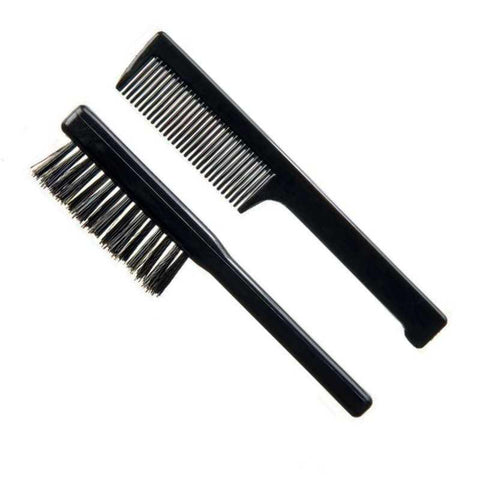 Superior Guenzani Black Mustache and Beard Brush Set