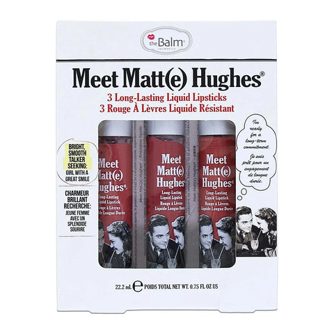 The Balm Meet Matte Hughes Liquid Lipstick 3 Pieces